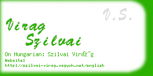 virag szilvai business card